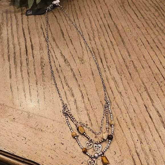 Heart Charm Layered Necklace Precious Stone NWT Jim Shore - Picture 8 of 9